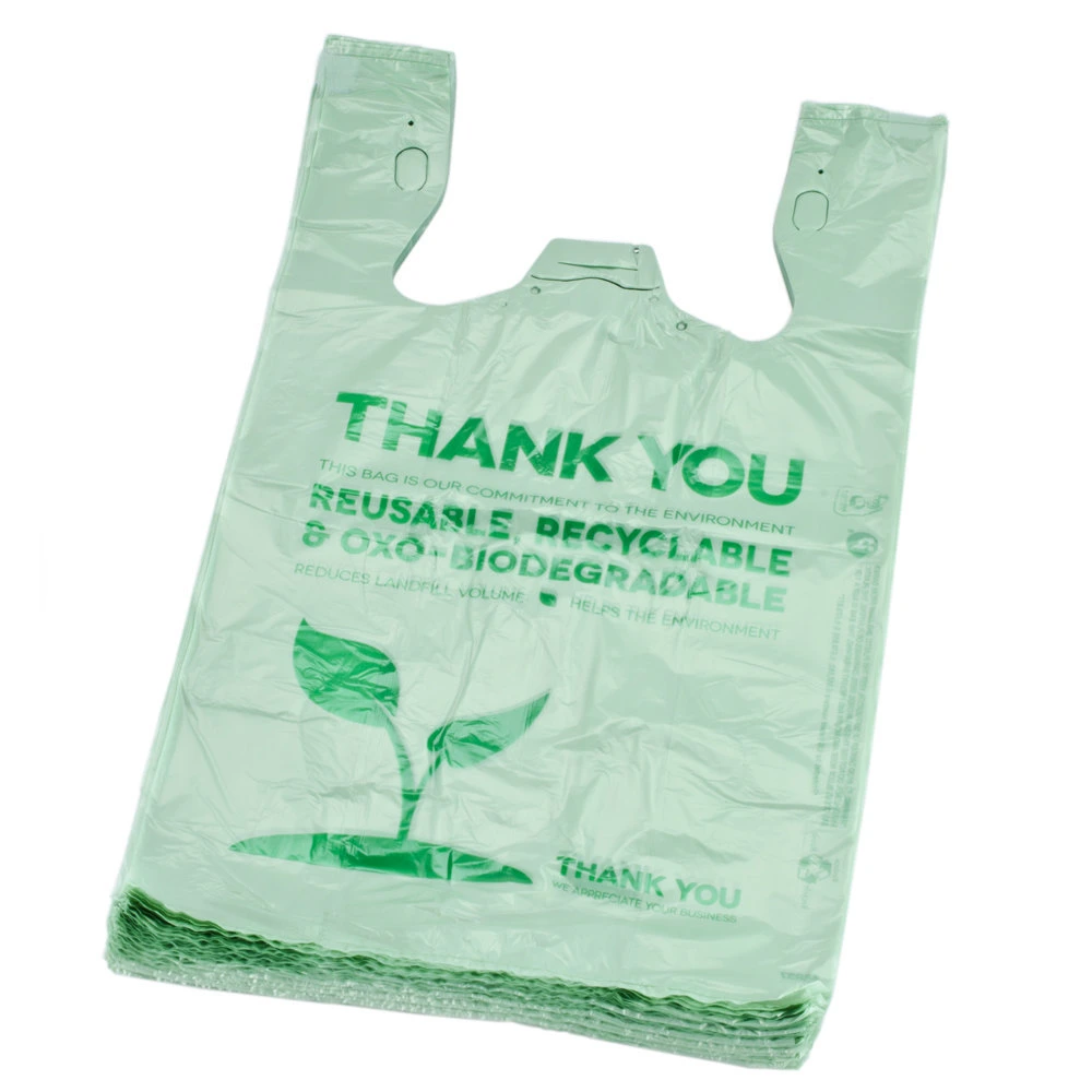 Biodegradable PLA Pbat Eco Friendly Products Laminated Non Woven T-Shirt Bag