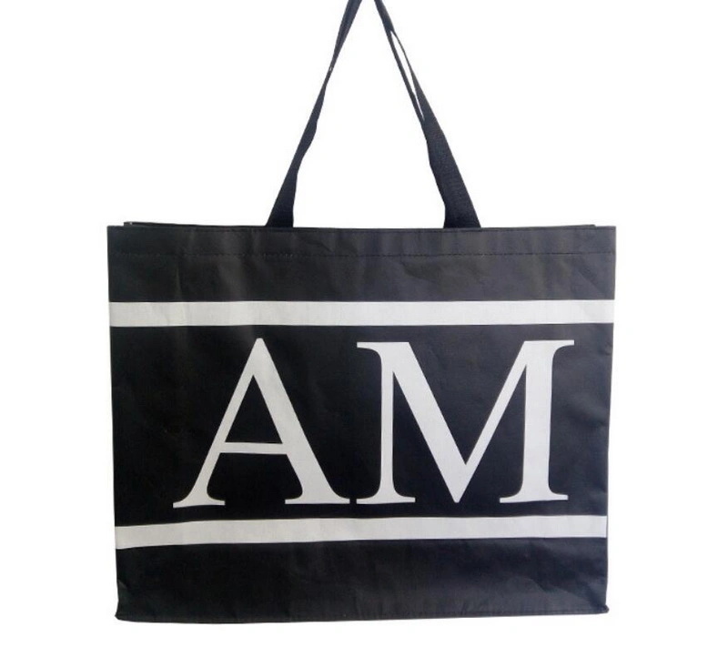 Silkscreen Printed Handled Eco Reusable Nonwoven Tote Bag for Shopping